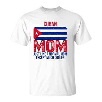 Vintage Cuban Mom Cuba Flag Design For Mother's Day T-Shirt | Mazezy