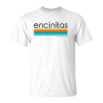 Vintage Encinitas California Ca Retro Design T-Shirt | Mazezy
