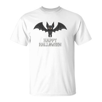 Vintage Halloween Kids Retro Bat Vampire Funny Gift Idea T-Shirt | Mazezy