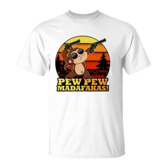 Vintage Pew Pew Mada-Fakas, Crazy Pew Pew Monkey Madafakas T-Shirt | Mazezy