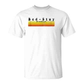 Vintage Retro 70S 80S Bed-Stuy Brooklyn T-Shirt | Mazezy