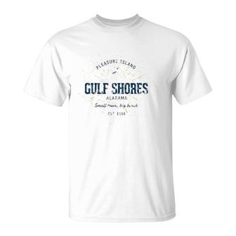 Vintage Retro Style Gulf Shores T-Shirt | Mazezy