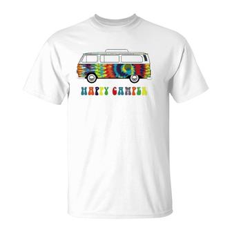 Vintage Retro Travel Camper Van T-Shirt | Mazezy