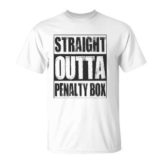 Vintage Straight Outta Penalty Box Gift T-Shirt | Mazezy
