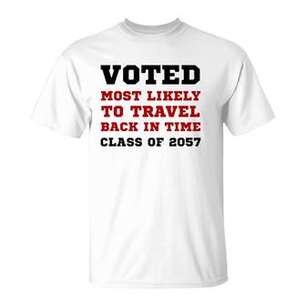 Voted Time Travel Funny T-Shirt | Mazezy