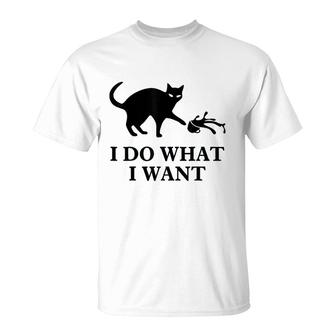 I Do What I Want Cat Angry T-shirt - Thegiftio