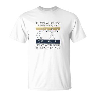 Weight Lifting That What I Do T-Shirt | Mazezy