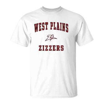 West Plains High School Zizzers Raglan Baseball Tee T-Shirt | Mazezy
