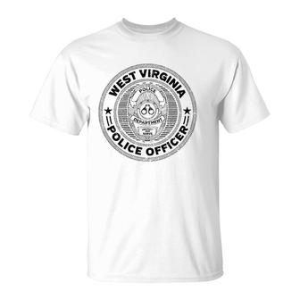 West Virginia Police Officer Badge T-Shirt | Mazezy