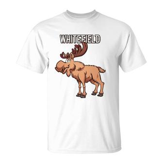 Whitefield New Hampshire Moose Product T-Shirt | Mazezy