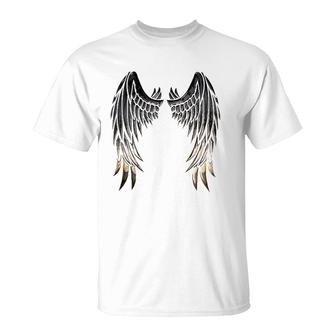 Wings Of An Angel On Back T-Shirt | Mazezy