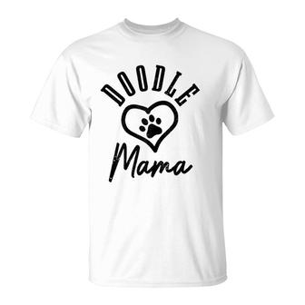 Womens Doodle Mama Goldendoodle Labradoodle The Dood Doodle Dog T-Shirt | Mazezy