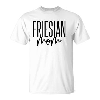 Womens Friesian Mom Horse Friesian V Neck T-Shirt | Mazezy