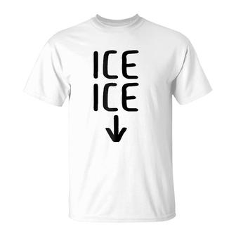 Womens Ice Twice Cute Pregnancy Expecting Baby T-Shirt | Mazezy