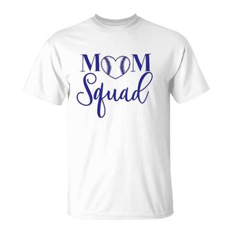 Womens Mom Squad Purple Lettered Top For The Proud Mom To Wear T-Shirt