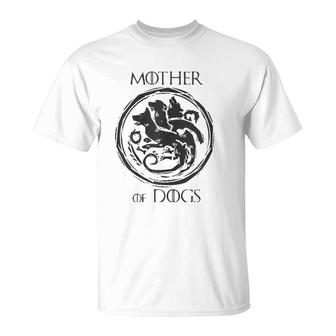 Womens Mother Of Dogs Dragon Dogmum Love Funny T T-Shirt | Mazezy
