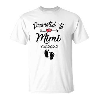 Womens Promoted To Mimi 2022 First Time Mother New Mom To Be T-Shirt | Mazezy DE