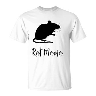 Womens Rat Mama Pet Rodent Mom Fur Mom Rat Lover T-Shirt | Mazezy