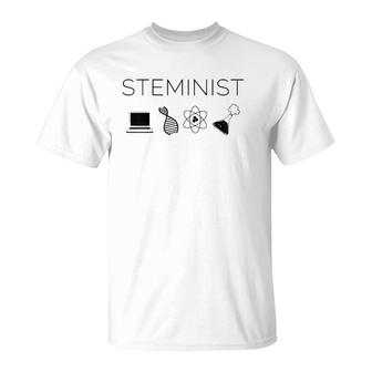 Womens Steminis Female Scientist Woman In Stem T-Shirt | Mazezy