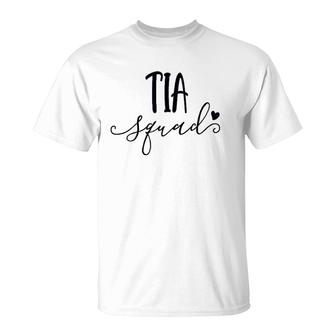 Womens Tia Squad Cute Spanish Aunt Life Mother's Day Gift T-Shirt | Mazezy UK