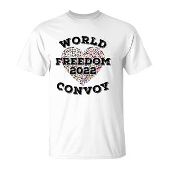 World Freedom 2022 Convoy Classic Canadian Truckers Support T-Shirt | Mazezy