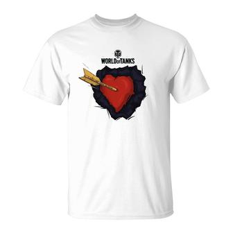 World Of Tanks Valentine's Day Couple T-Shirt | Mazezy UK