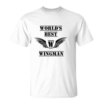 Worlds Best Wingman T-shirt - Thegiftio