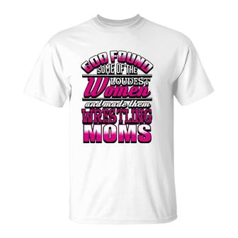 Wrestling Mom Coach Gift Women T-Shirt | Mazezy