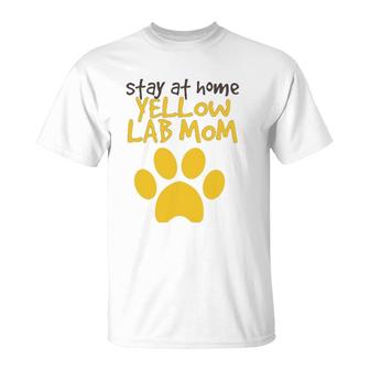 Yellow Lab Mom Labrador Retriever Dog Mother's Day T-Shirt | Mazezy