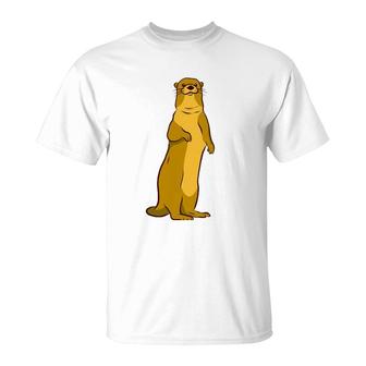 Yellow Weasel Animal Lover Gift T-Shirt | Mazezy