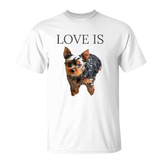 Yorkie Love Yorkshire Terrier Gifts Men Women T-Shirt | Mazezy