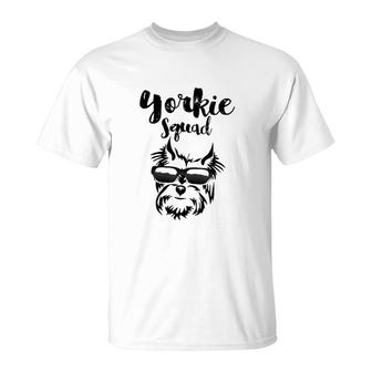 Yorkie Squad Mom T-Shirt | Mazezy