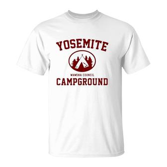 Yosemite Campground California Camping Lover Gift T-Shirt | Mazezy