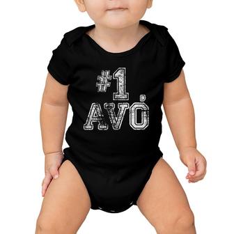 1 Avo - Number One Father's Mother's Day Gift Tee Baby Onesie | Mazezy
