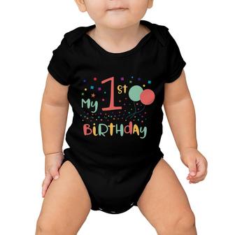 1St Birthday Unexpected Party Birthday Baby Onesie - Seseable