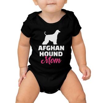 Afghan Hound Mom Dog Owners Gift Baby Onesie | Mazezy