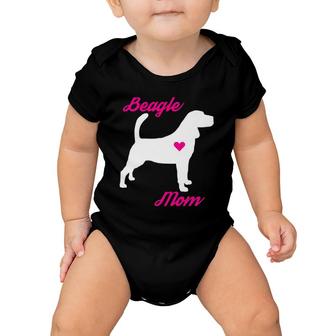 Beagle Mom Hooded Womens For Dog Lovers Baby Onesie | Mazezy