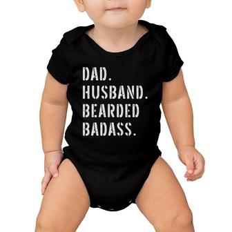 Beard Bearded Dad Gifts From Daughter Son Wife Baby Onesie | Mazezy