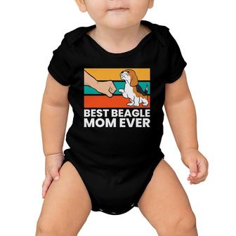Best Beagle Mom Ever Cute Beagles Baby Onesie | Mazezy
