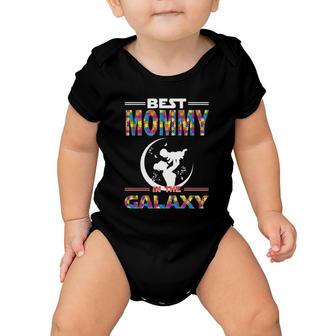 Best Mommy In The Galaxy Mother And Son Color Puzzle Version Baby Onesie | Mazezy