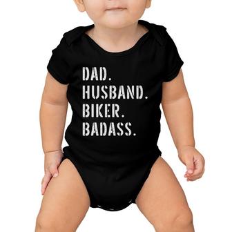 Biker Motorcycle Dad Gifts From Daughter Son Wife Baby Onesie | Mazezy
