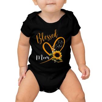 Blessed To Be Called Mom Sunflower Mothers Day Baby Onesie | Mazezy