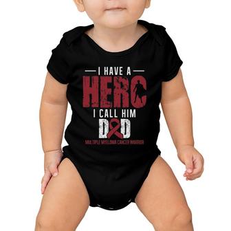 Call Him Dad Multiple Myeloma Cancer Awareness Support Baby Onesie | Mazezy