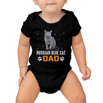 Cat - Russian Blue Cat Dad - Russian Blue Cat Baby Onesie | Mazezy