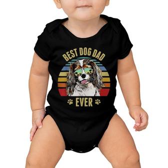 Cavalier King Charles Spaniel Best Dog Dad Ever Beach Vibe Baby Onesie | Mazezy