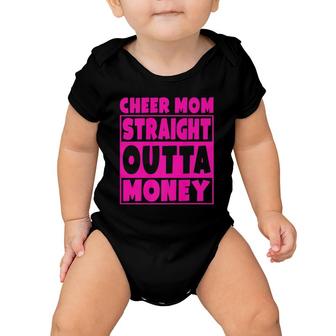 Cheer Mom - Straight Outta Money Cheerleading Gift Baby Onesie | Mazezy