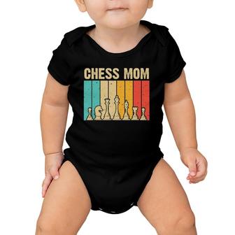 Cool Chess Lover Art For Mom Mother Novelty Chess Player Baby Onesie | Mazezy