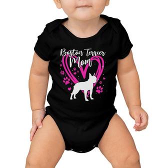 Cute Boston Terrier Mom For Mother's Day Gift Baby Onesie | Mazezy