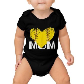 Cute Mom Softball For Proud Pitchers Mama Aunt Baby Onesie | Mazezy
