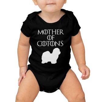 Cute Unique White Mother Of Coton De Tulear E010622 Ver 2 Baby Onesie | Mazezy